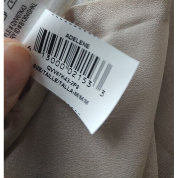 BCBGMAXAZRIA Dress Faux Suede  M Tan Adelene Sheath Sleeveless - Picture 12 of 12